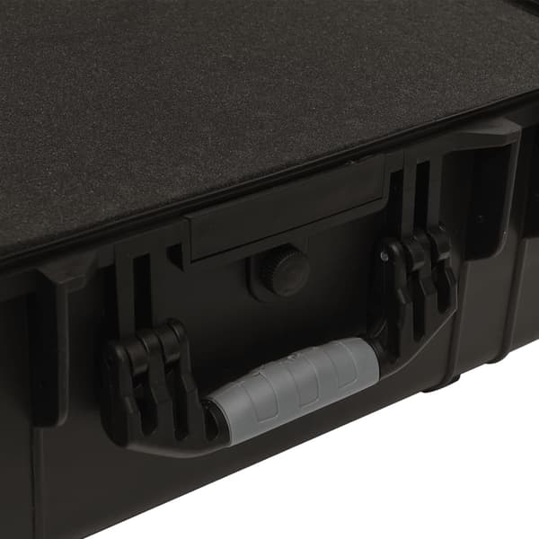 vidaXL Flightcase, svart, 58x45x27 cm, PP