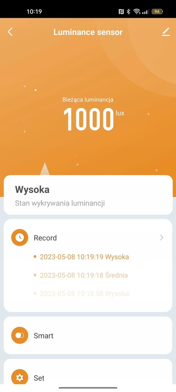 Tuya Zigbee ljusintensitetssensor