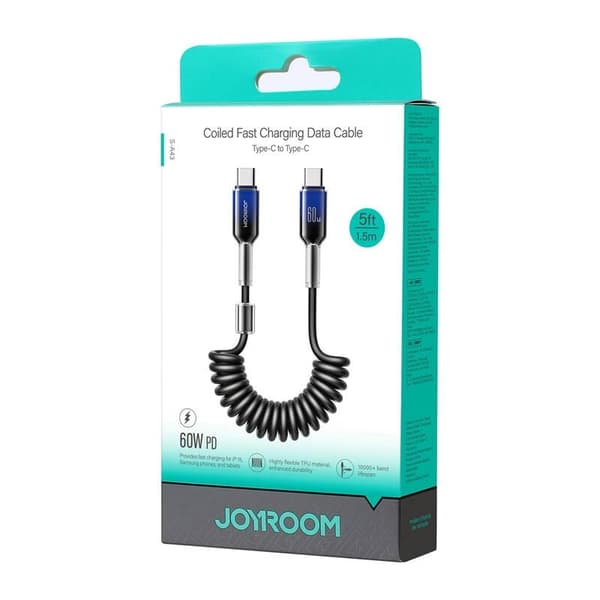 USB-C - USB-C Kabel Joyroom S-A43 60W 1,5m Sort
