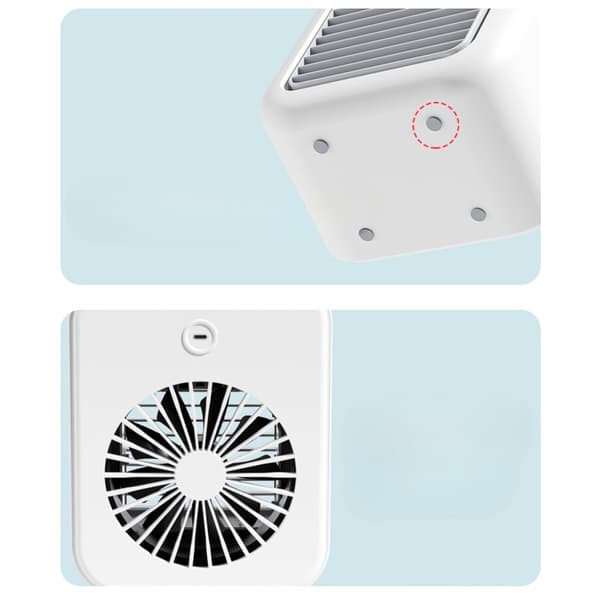 Mini Aircondition Bordventilator Stille Vandbaseret 500ml LED