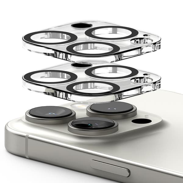 RINGKE KAMERASKYDD 2-PACK IPHONE 16 PRO / 16 PRO MAX KLAR