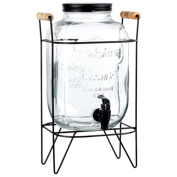 Drikkebeholder med hane og sort stativ 5,5 liter