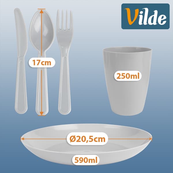 Plastpicnickset 20 delar