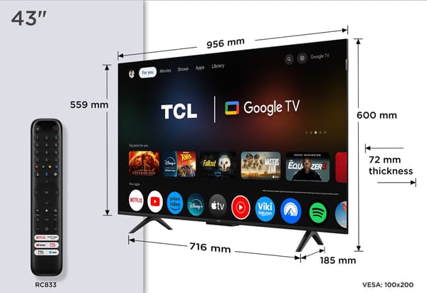 43 TCL 43P7K TV