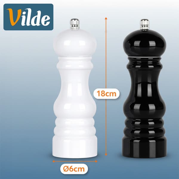 Peber- og saltkværn 18 cm 2 stk.