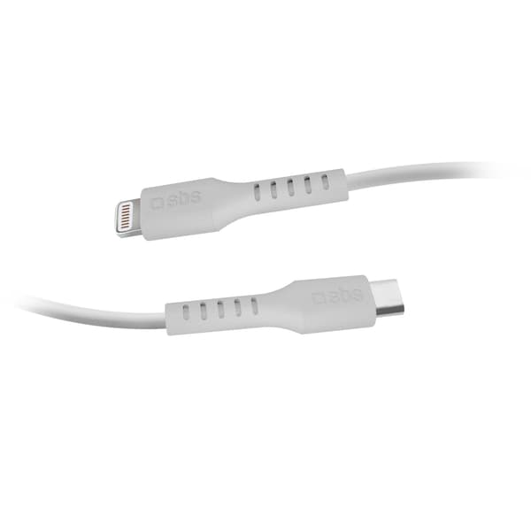 SBS TECABLELIGTC2W USB-C - Lightning-kaapeli 2 m - Valkoinen