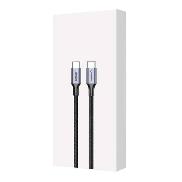 UGREEN US316 USB-C - USB-C -kaapeli, 100 W, 2 m (musta)