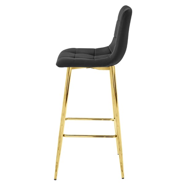 ARCETO pall - svart sammet / GYLLENE ben x 4