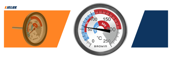 Røger- og grilltermometer 0-250°C