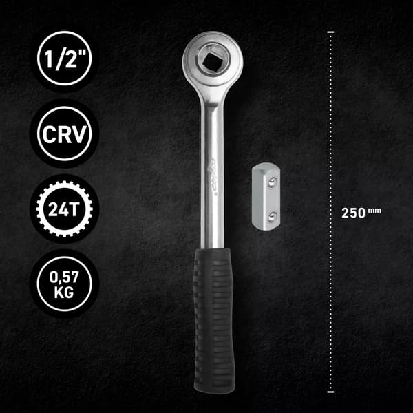 MJW 1/2" spärrskaft med koppling