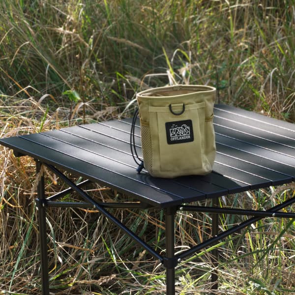 OFFLANDER foldbart aluminium campingbord 70 x 70 CM