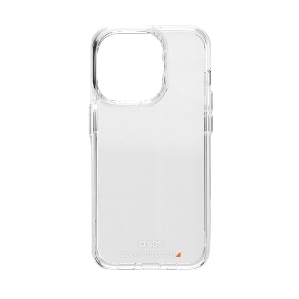 SBS D3O-cover til iPhone 15 - Gennemsigtig
