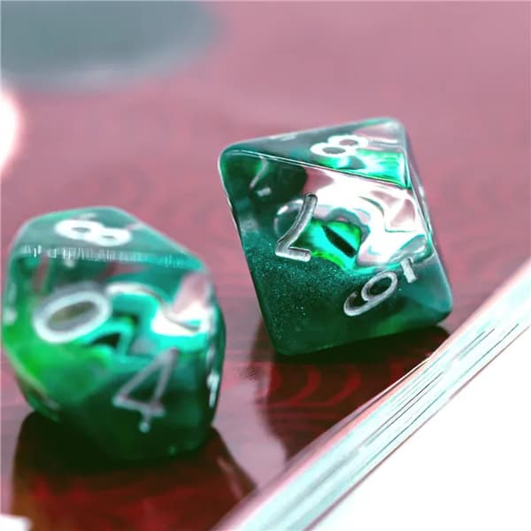 Øje af havets drage RPG terningsæt med 7 terninger