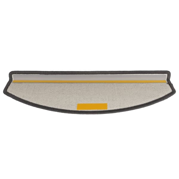 vidaXL trappemåtter 15 stk. 65x24x4 cm mørkegrå halvrunde store