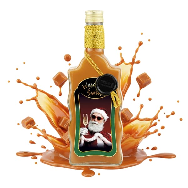10X FALA-FLASKOR 500ML PREMIUM JULDEKORERADE FLASKOR