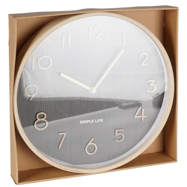 Seinäkello harmaa 38 cm