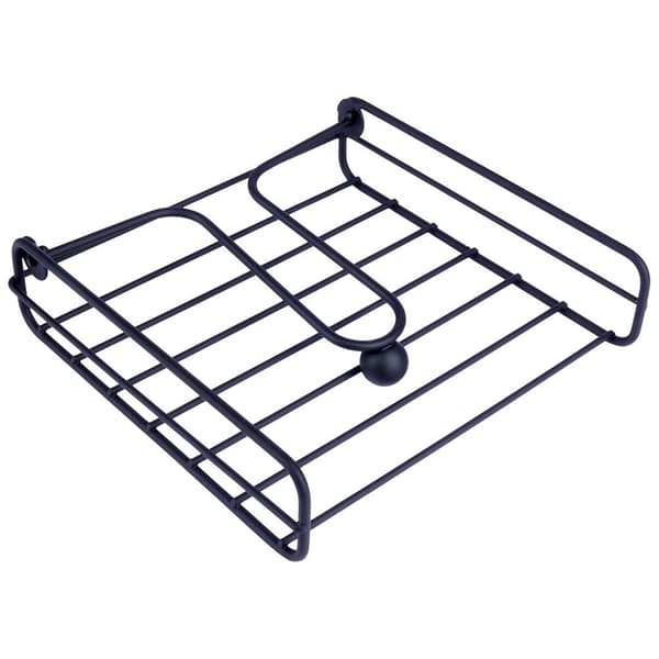 Serviet holder metal sort 19x19,5 cm
