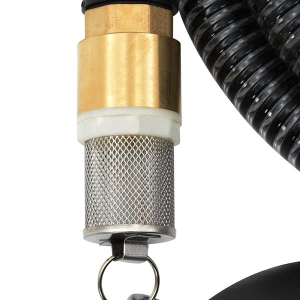 vidaXL sugeslange med messingkoblinger sort 1,1" 4 m PVC