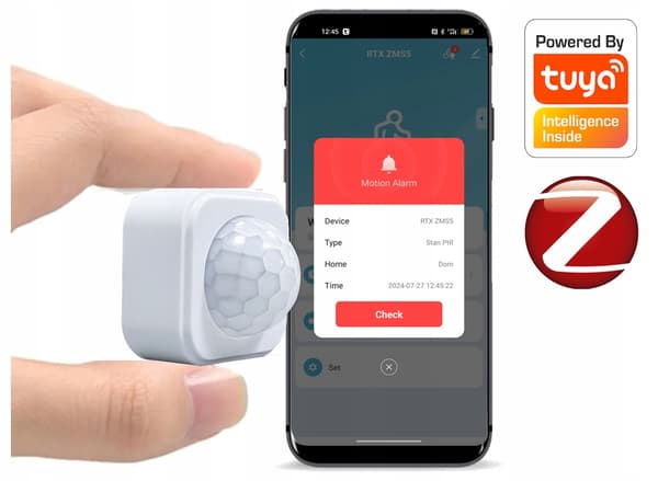 Ekstremt lille PIR-bevægelsessensor ZigBee TUYA Smart RTX Eco