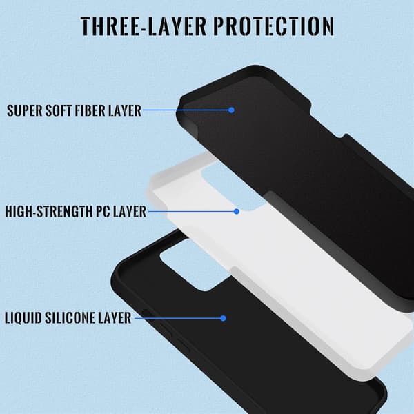 SILIKONE ETUI TIL APPLE IPHONE 13 PRO MAX 6,7" ETUI SORT MAT LET