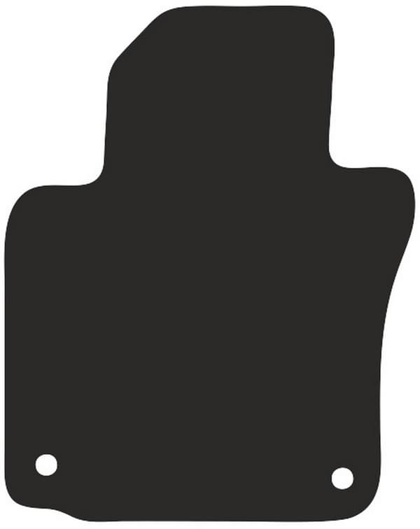 Polyamid gummierad förarmatta för Skoda Yeti crossover 2009-2017