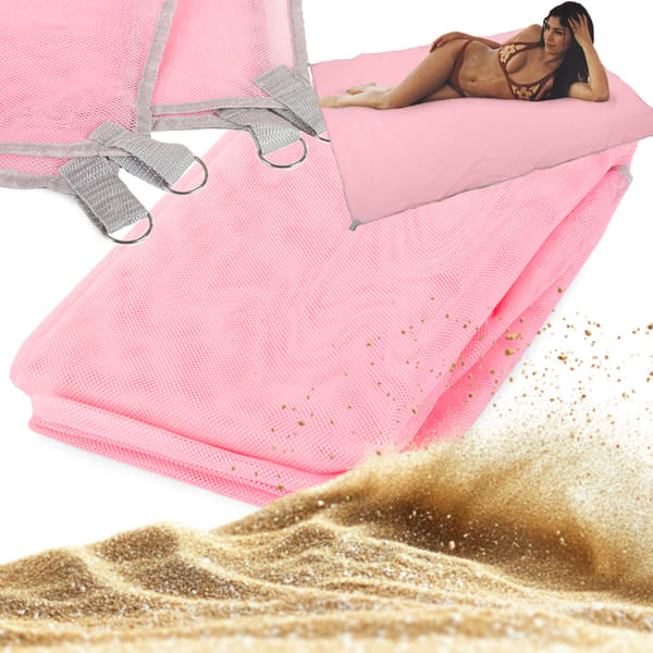 Strandnätmatte 200x150 rosa (50) GAB_A