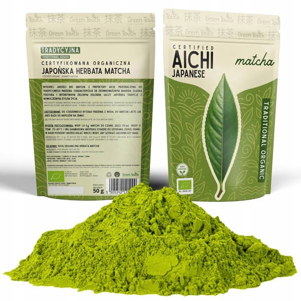 Matcha te japansk AICHI Traditionell 50 g Certifierad BIO Green Touch