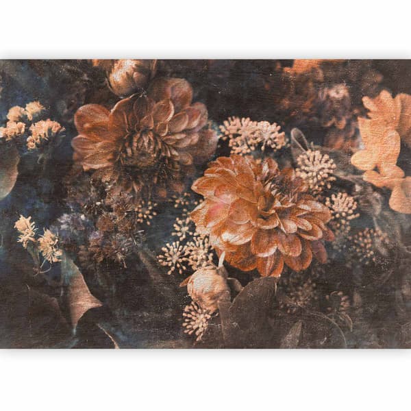 Fototapet - Retro blommor - tredje variant