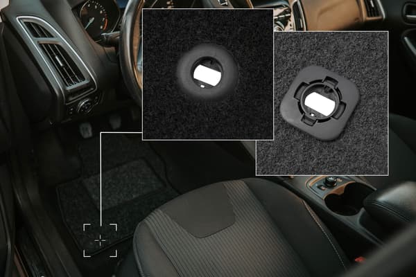 Bilmåtter i velour til Honda Civic X hatchback (2017-) anthracit