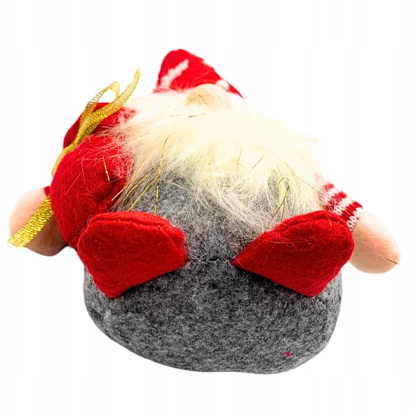 Dekorativ julgnom med skägg och presentpåse 28 cm