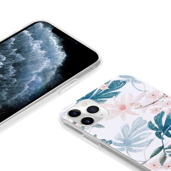 Crong Blomsteretui - iPhone 11 Pro Etui (Mønster 01)