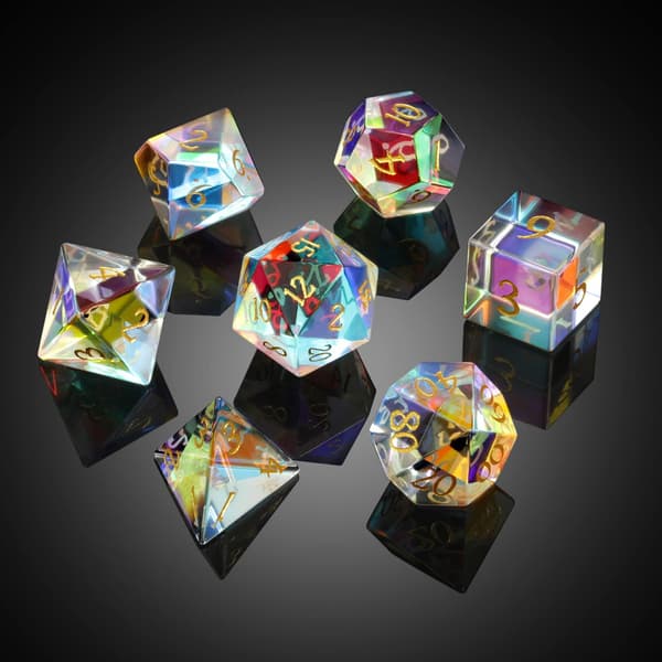 Lasimaalaus RPG-noppasarja, 7 lasikristalli-noppa