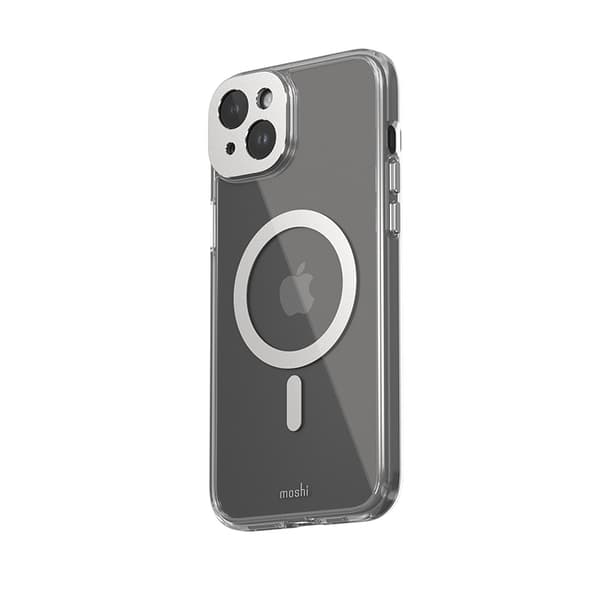 Moshi iGlaze MagSafe - iPhone 15 Plus cover (Luna sølv)