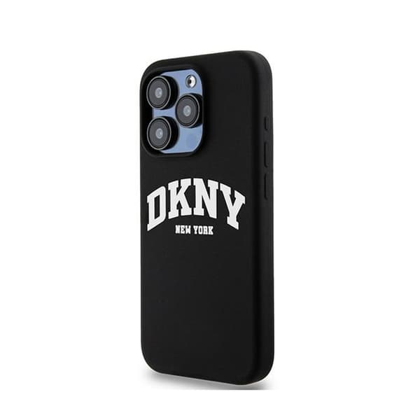 DKNY Liquid Silicone White Printed Logo MagSafe - iPhone 13 Pro cover (sort)