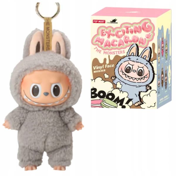 Maskot Docka Nyckelring Liten Docka Bubu Figur Plusch Överraskning Låda
