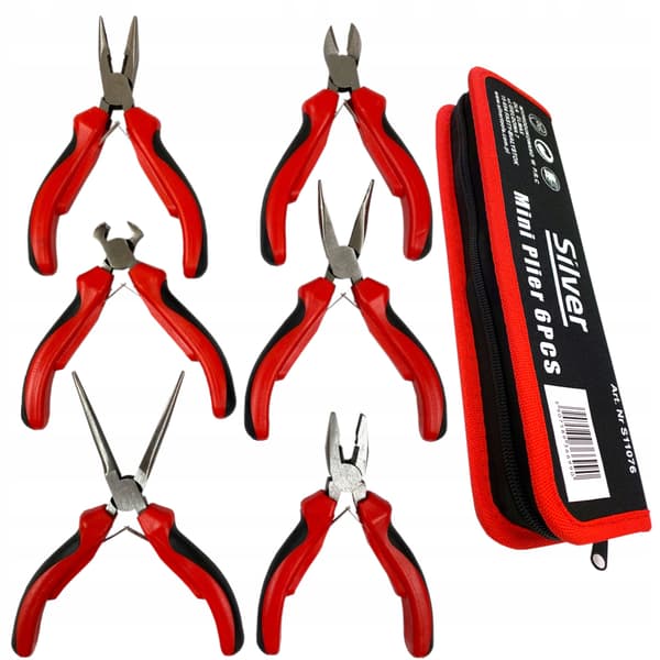 Mini raka förlängda klipptänger 125mm - 6 st