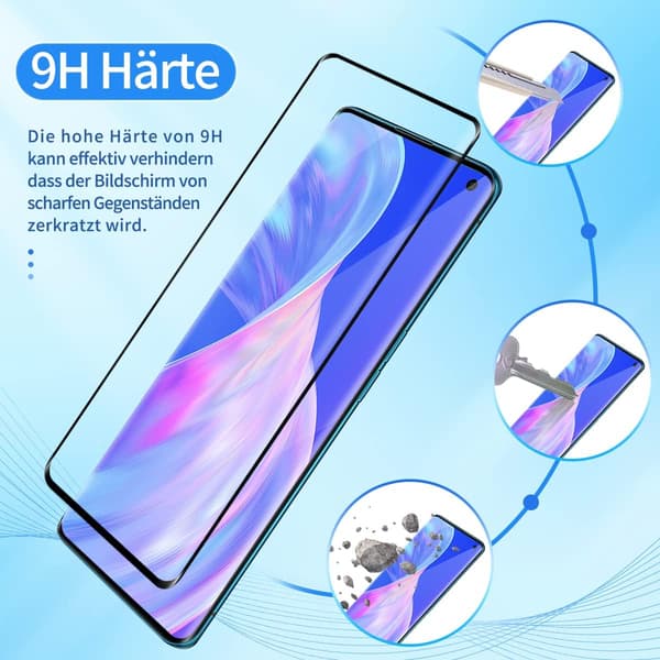 2x Härdat glas för Oppo Find X2 Pro
