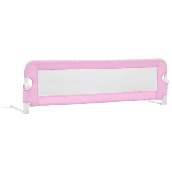 vidaXL Spjälsängsstång rosa 120x42 cm polyester