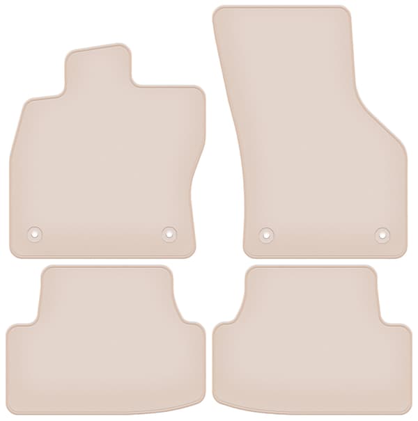 måtter PREMIUM beige til Volkswagen eGolf hatchback 2014-2019