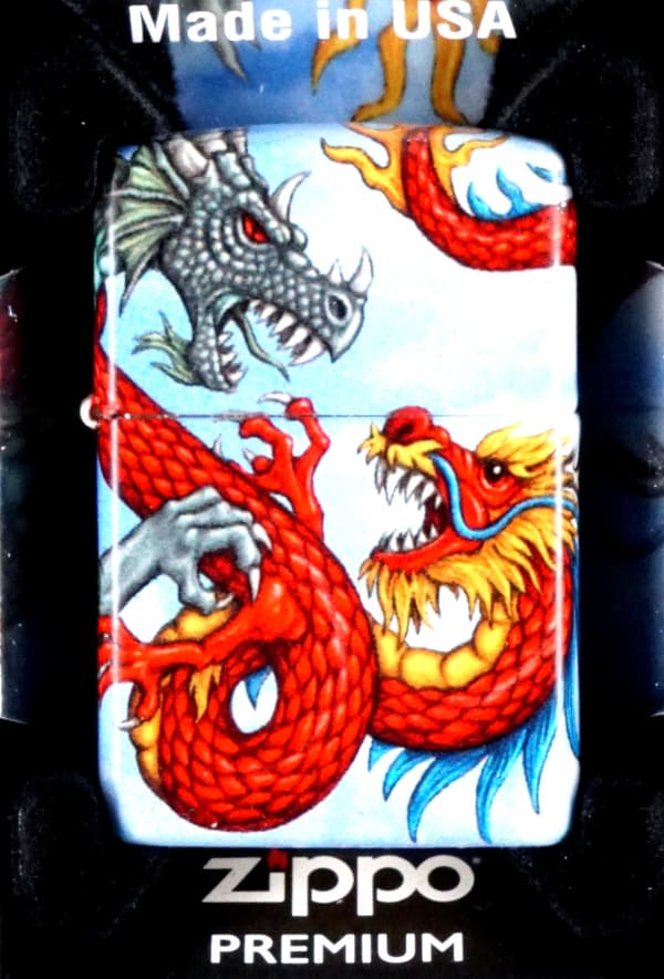 ZIPPO Lighter DRAGON DESIGN 3 Gavesæt nr. 3