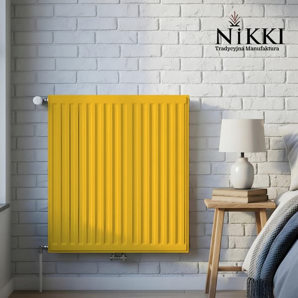 Radiatorfärg Antikorrosiv Resistent 1L Matt Gul Varning 3i1