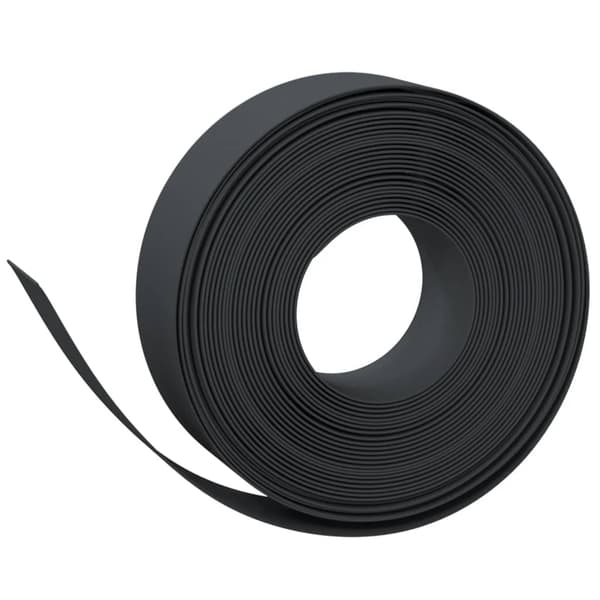 vidaXL havekant, 5 stk., sort, 10 m, 15 cm, polyethylen