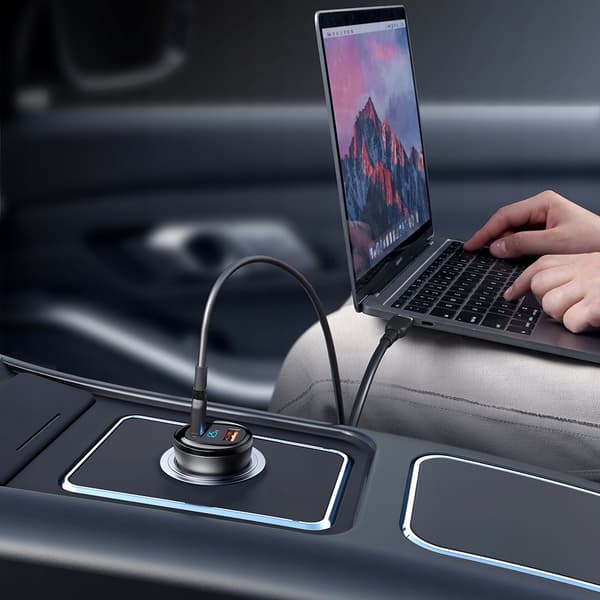 MCDODO KRAFTFULL SNABB BILLADDARE 2X USB USB-C 95W LED