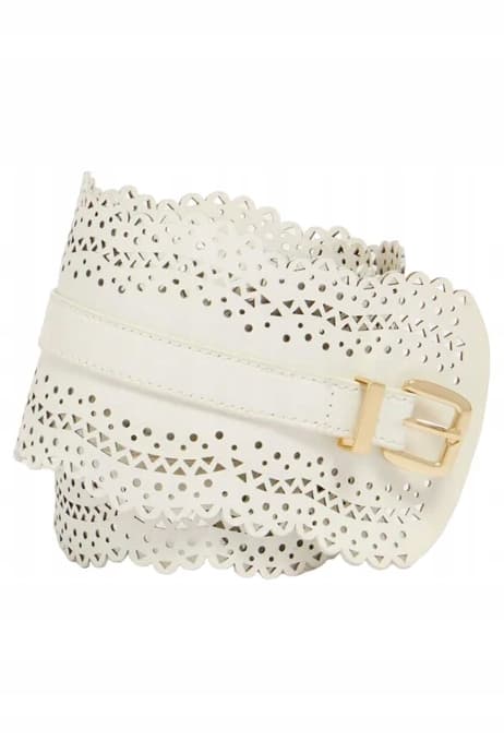 Marciano Guess läder bälte vitt L