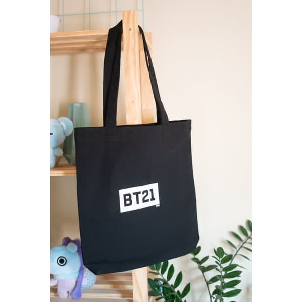 BT21 - Kangasostoskassi 28x40 cm (Musta)