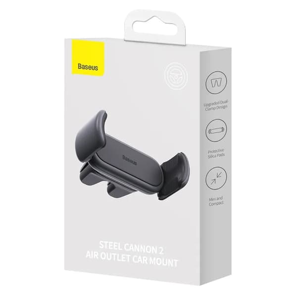 Baseus Steel Cannon 2 Klemmemontering til Bilgrill (Sort)
