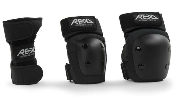 REKD Junior Heavy Duty -suojussetti, 3 kpl | Musta S