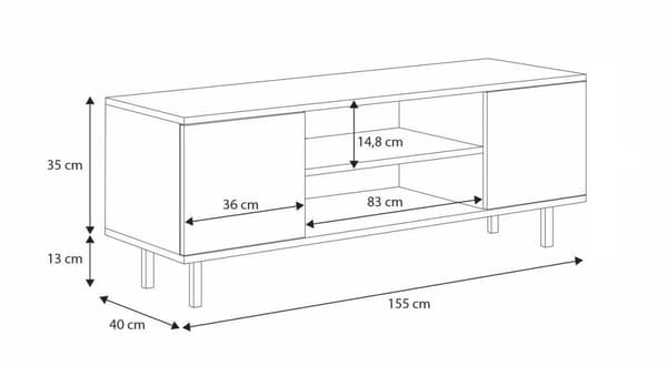 RTV Focus cashmere 155 cm sorte ben