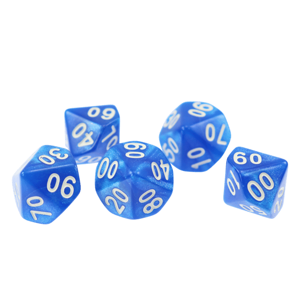 Skywalker tiosidiga D10 00-90 RPG-tärningar