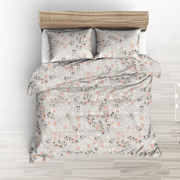 Beige örngott med växtängsbark 50x60